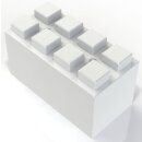 Baustein 4x2 (ganzer Stein) Weiß