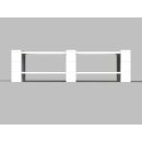 Everblock Doppel-Regal mit 4 Böden, ca. 183 x 48,5 x 30,5 (B/H/T)