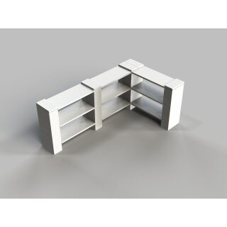 Shelf-Set with 4 shelves, width 91cm