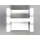 Everblock Schreibtisch 2er-Kombination mit durchbrochenem Sichtschutz, ca. 122 x 61 x 125 cm (BxTxH)