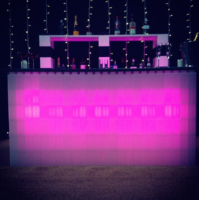 Modular illuminated LED furniture. Use EverBlock as a modular bar, shelving, and catering stations for unique event spaces.