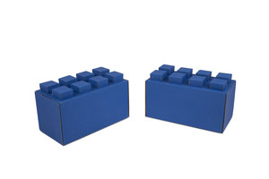 100 große Blöcke Kombi-Set Blau