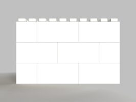 91 cm quadratischer Tisch - Seitenansicht