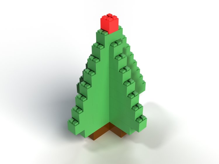 Großer Weihnachtsbaum