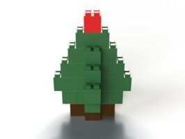 Kleiner Weihnachtsbaum - Seitenansicht