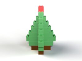 Mittlerer Weihnachtsbaum - Seitenansicht