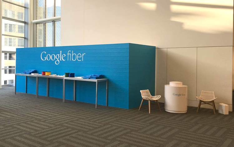 Fertiger Messestand: Fertiger Stand für Google Fiber am Urban Land Institute in San Francisco (mit freundlicher Genehmigung von: Fetch Graphics)