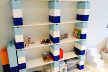 Bunte Bücherregale: Bauen Sie wunderschöne Bücherregale, die einen Hauch von Farbe verleihen