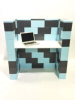 Verkaufstische und Büromöbel: Erstellen Sie modulare Büromöbel aus Blöcken in Kombination mit unserer Option zum Verschachteln von Desktops